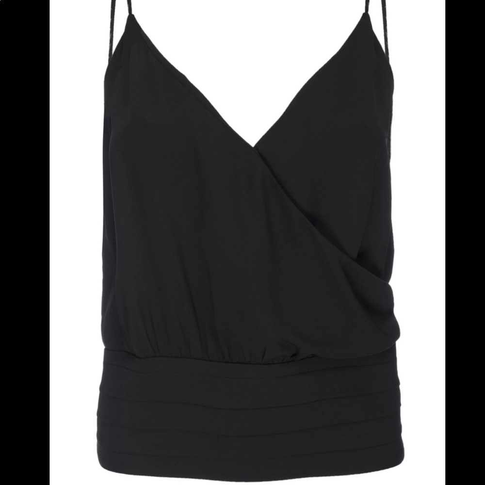 Frame criss cross silk cami